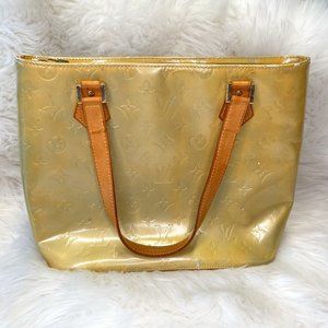 Louis Vuitton Butter Yellow Monogram Houston Vernis Tote